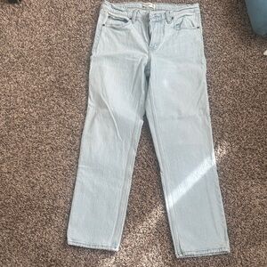 Abercrombie & Fitch 90s Straight Mid-rose jeans